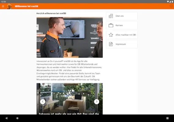 oneOBI android App screenshot 2